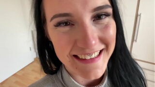 Sexy German Teen Gets Her First Massive Facial