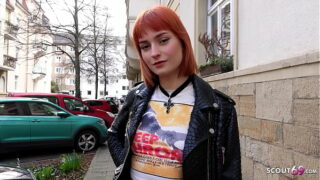 GERMAN SCOUT – Skinny Crazy Redhead Teen Dolly Dyson get Rough Fucked at Model Job